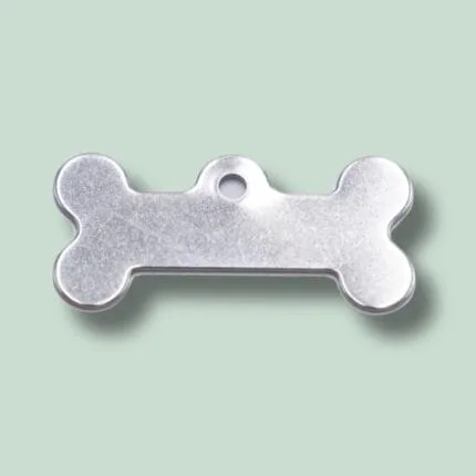 Metalskilt formet som et hundeben