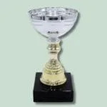 Sølv pokal med marmorbase