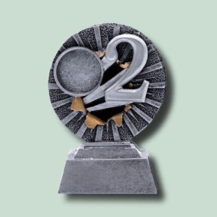 Andenplads pokal med cirkulært design