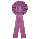 Lilla rosette med hestemotiv
