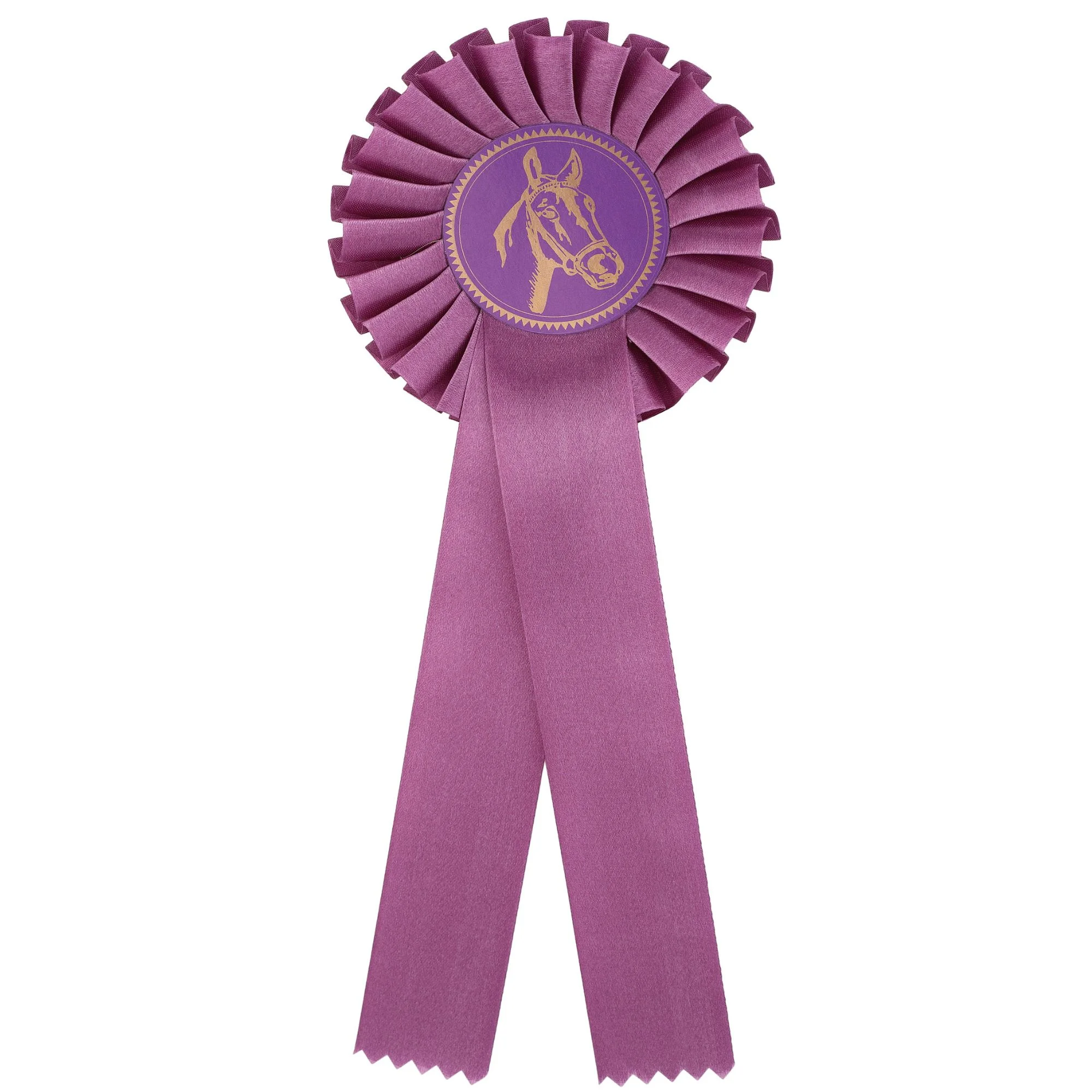 Lilla rosette med hestemotiv