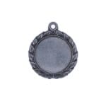 Sølvmedalje med bladmønster design
