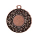 Bronzemedalje med laurbærmotiv