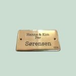 Navneskilt med Søren Jensen, nummer 1263B