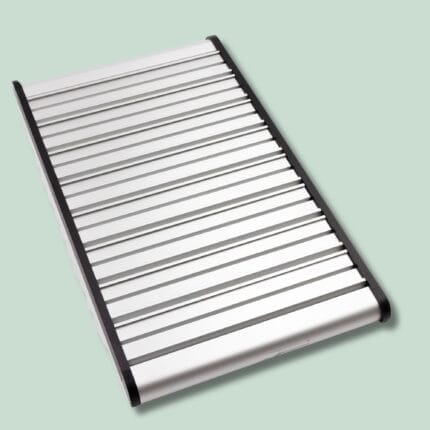 Sammenklappelig aluminiumsrampe til kørestol