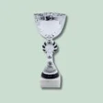 Sølv pokal med marmor base