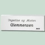 Navneskilt med Ingerlise og Morten Clemmensen, Nr. 10