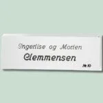 Navneskilt med Ingerlise og Morten Clemmensen, Nr. 10