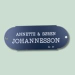 Navneskilt med Annette og Søren, Nr. 91.