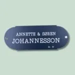 Navneskilt med Annette og Søren, Nr. 91.