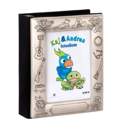 Kaj og Andrea fotoalbum med dekoreret ramme