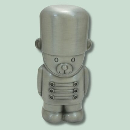 Metalsoldat bamse figur med uniform