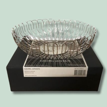 Georg Jensen skål på sort kasse