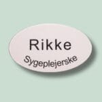 Navneskilt sygeplejerske med navn Rikke