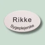 Navneskilt sygeplejerske med navn Rikke