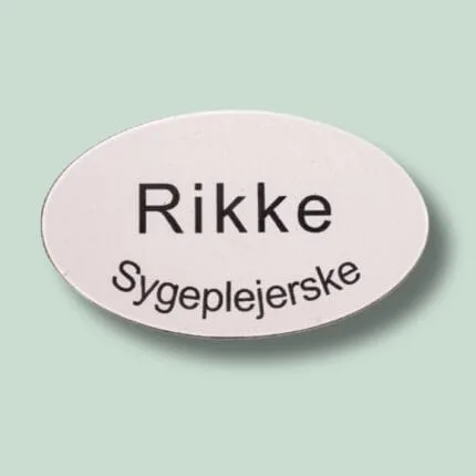 Navneskilt sygeplejerske med navn Rikke