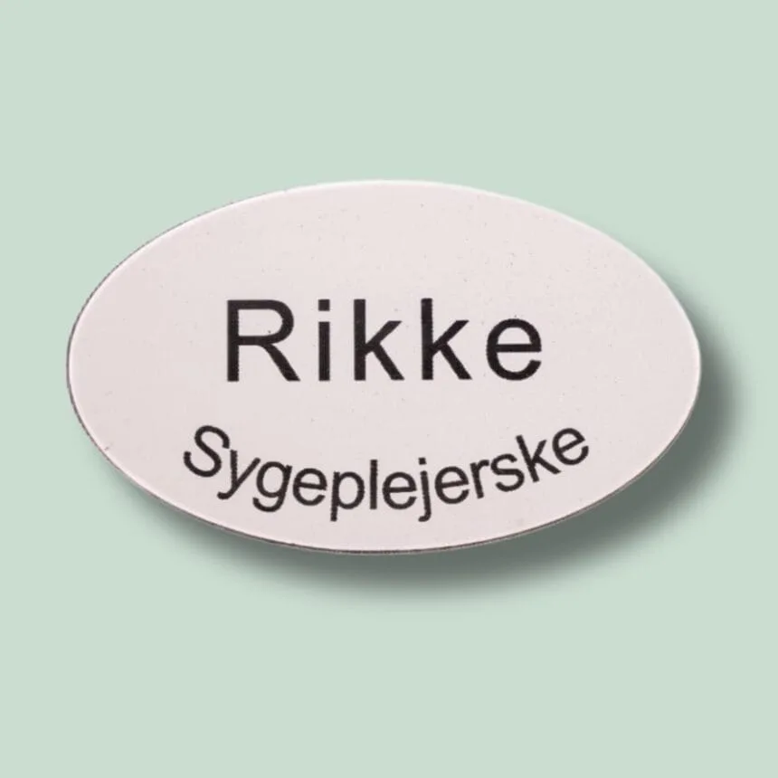 Navneskilt sygeplejerske med navn Rikke