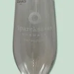 Glas fra Sparekassen Danmark, logo på forsiden.