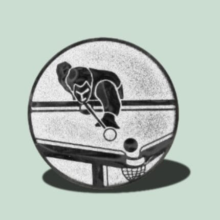 Hockeyspiller scorer mål i skivekunstværk.