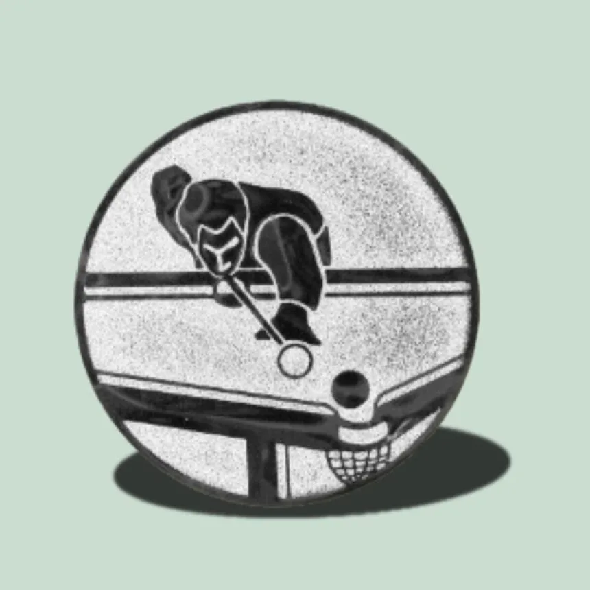 Hockeyspiller scorer mål i skivekunstværk.