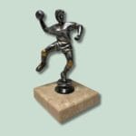 Håndbold-statuette på marmorbase