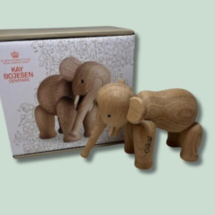 Kay Bojesen træelefant og æske