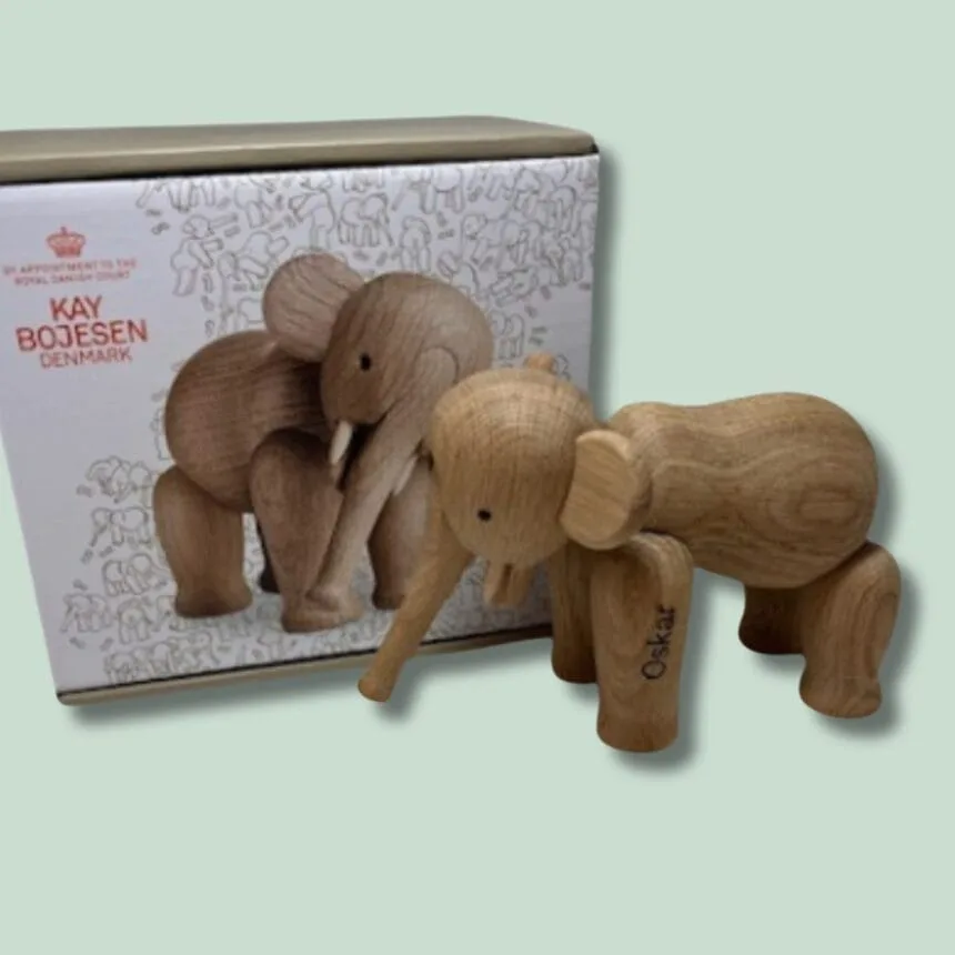 Kay Bojesen træelefant og æske