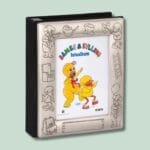 Bamse og Kylling fotoalbum i sølvramme.