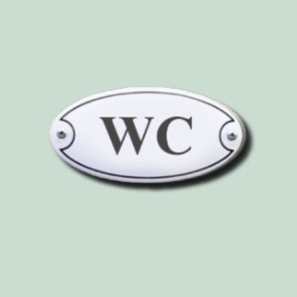 WC-skilt på væg