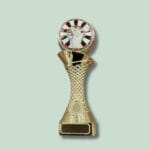 Gylden dart-trofæ med dartskive design