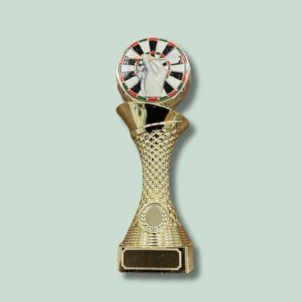 Gylden dart-trofæ med dartskive design