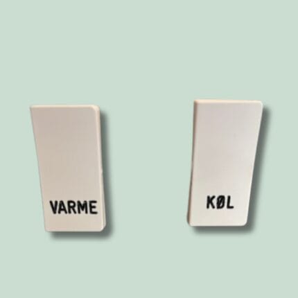 Lyskontakter med indstillinger: varme og køl.