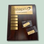 3stepIT Star Award plakat med navneplader