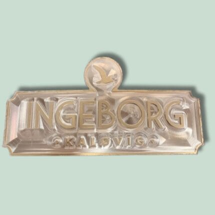 Ingeborg skilt med fuglemotiv