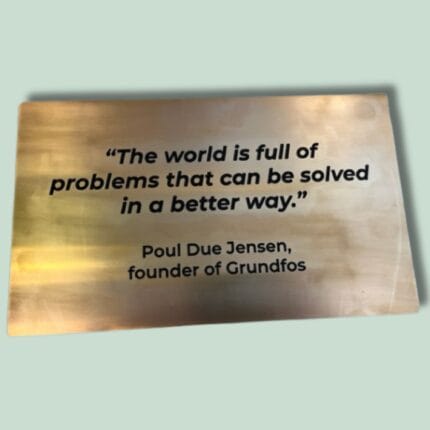 Citat fra Grundfos' grundlægger om problemløsning.